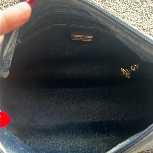 Vintage Gucci Navy and Gray Shoulder Bag - Picture 3 of 11